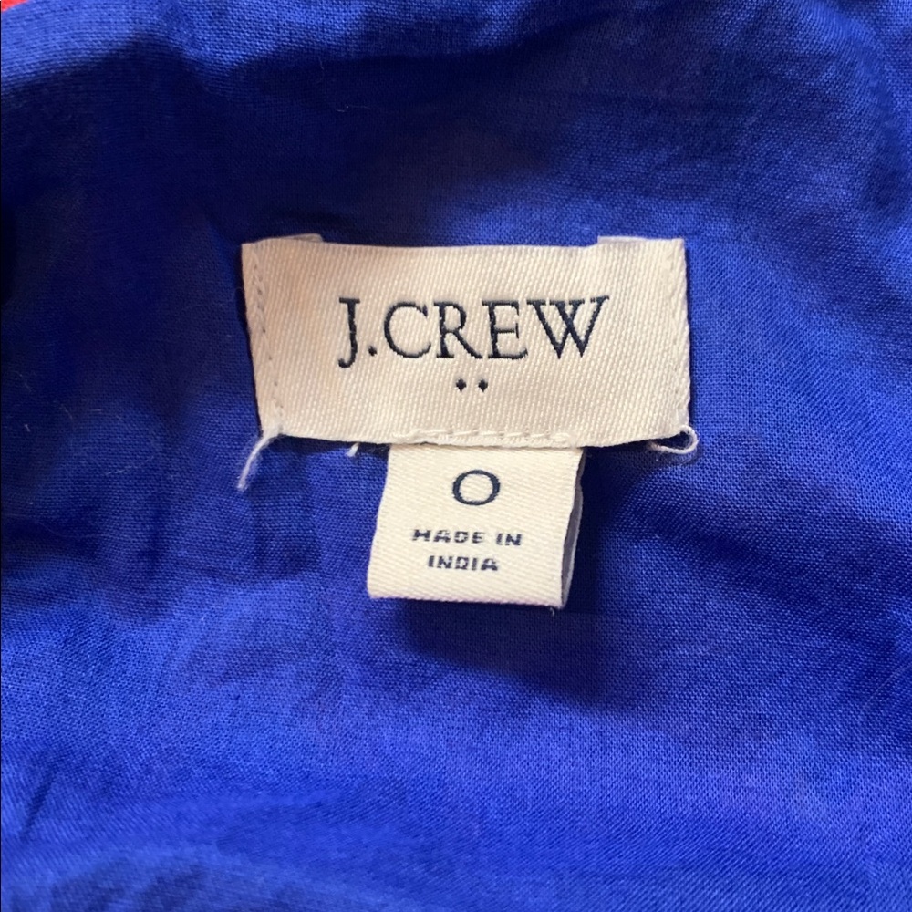J. Crew Women’s Floral Camisole NWOT- Blue and Multicolor Tie Back top. - Picture 5 of 7